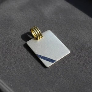 Dije Cartier En Plata Y Oro Arenado Con Grabado Incluido